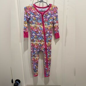 Posh Peanut x Lisa Frank Rainbow Unicorn Footie